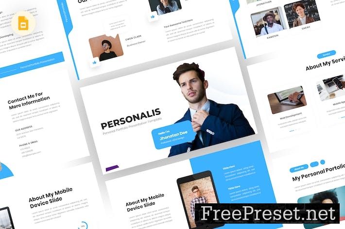 Personalis - Portfolio Google Slides Template GKMC7R7