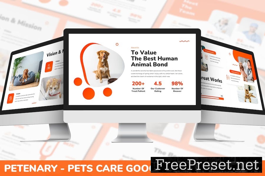 Petenary - Pets Care Google Slide Template LCWAJG8