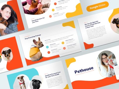 Pethouse - Pet Care & Animal Service Google Slides T3T9RWJ