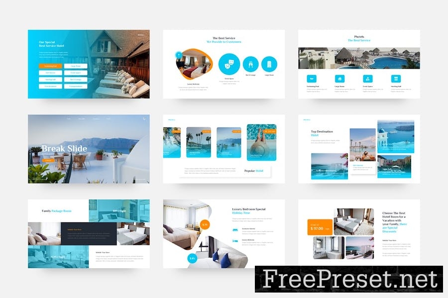 Photels - Hotel & Resort Google Slides Template WERXY32