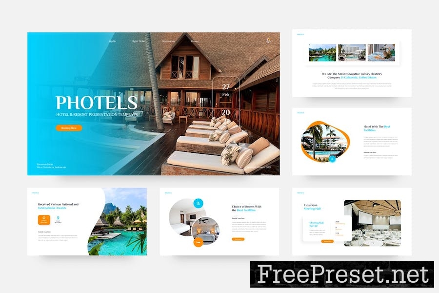 Photels - Hotel & Resort Google Slides Template WERXY32