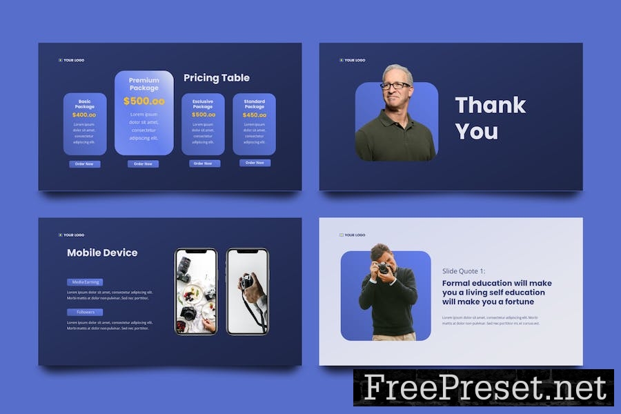 Pitch Deck Google Slide Presentation Template 9UBTNJW