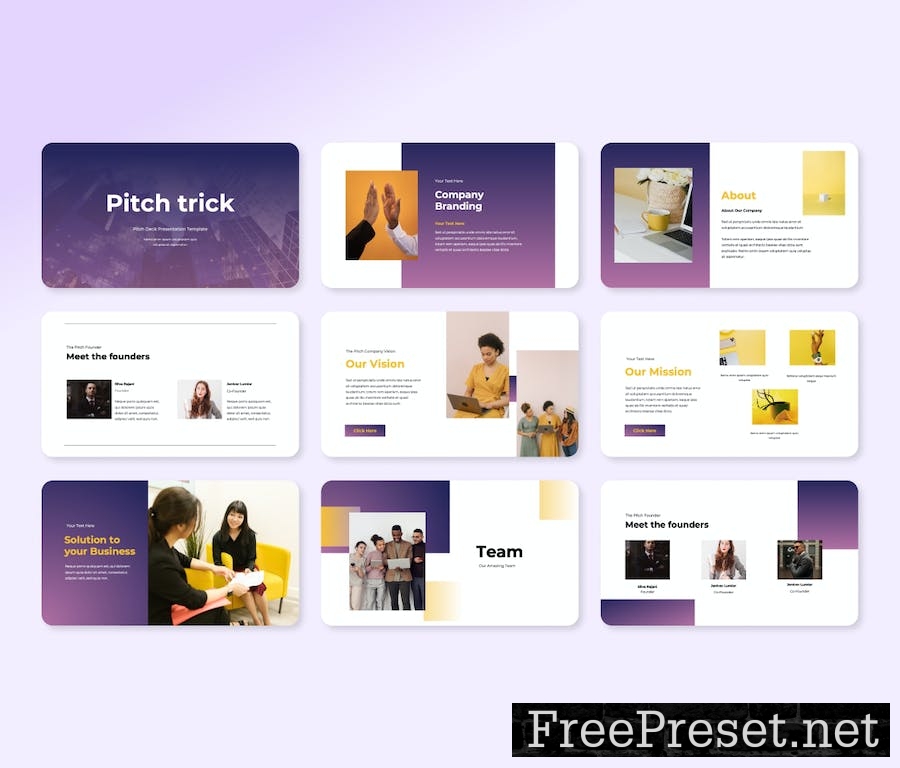 Pitchtrick Pitch deck PowerPoint Presentation Temp E268HGC