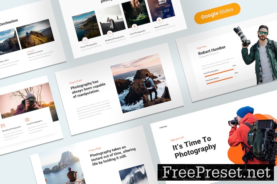 Pixelens - Photography & Portfolio Google Slides MNSSG48