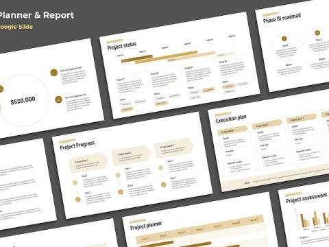 Planner & Report Timeline Google Slides V6Q7YFJ