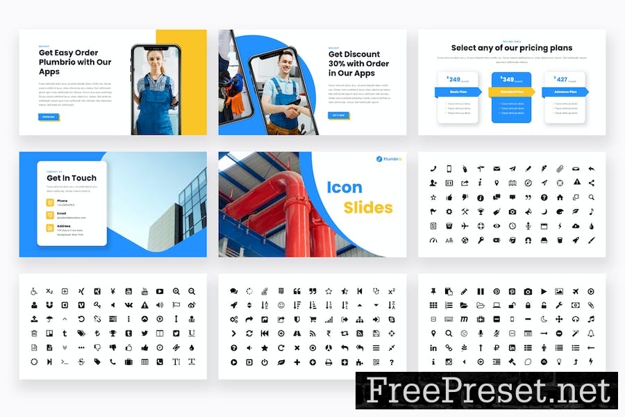 Plumbrio - Plumbing & Services Keynote Template FMU8S7B