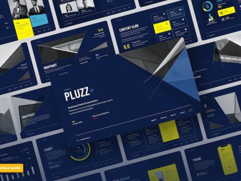 PLUZZ - Company Profile Google Slides KTCFJ6B