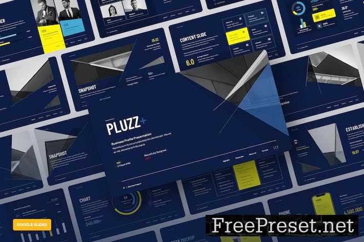 PLUZZ - Company Profile Google Slides KTCFJ6B