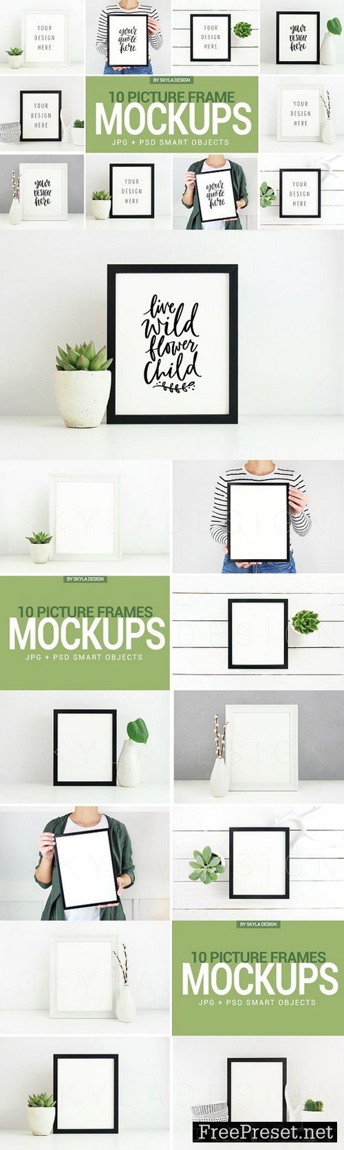 Poster Picture frame mockup photos