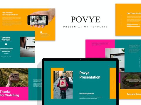 Povye : Food Delivery Google Slides Template HESXZQK