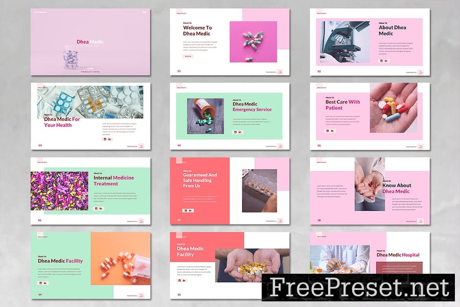 Powerpoint Template - Dhea Medic FJB4W7Q