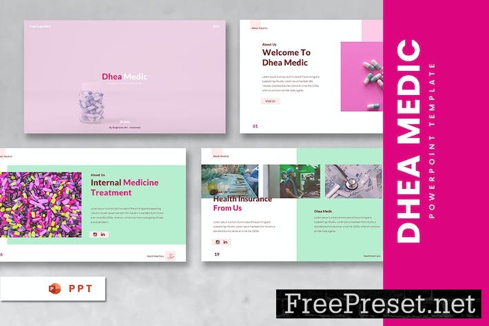 Powerpoint Template - Dhea Medic FJB4W7Q