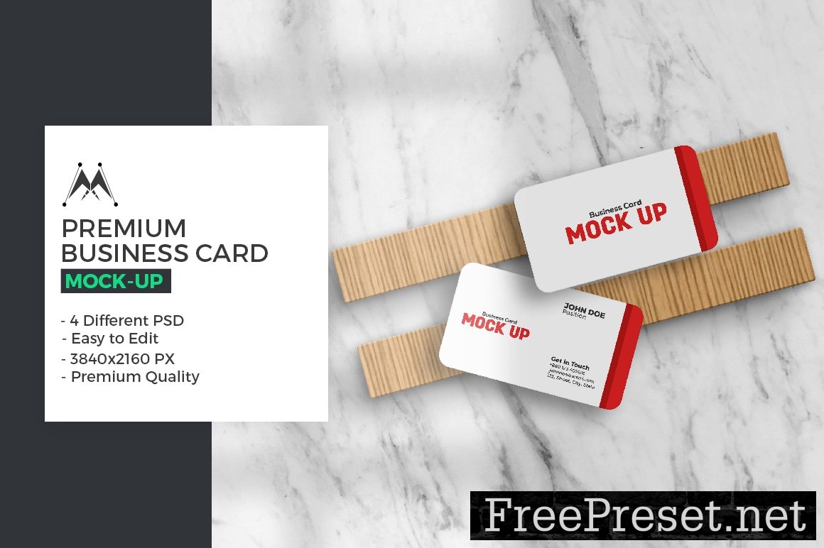 Premium Business Card Mockup 5804769