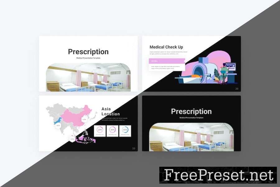 Prescription Medical Google Slides Template B2CD9XP