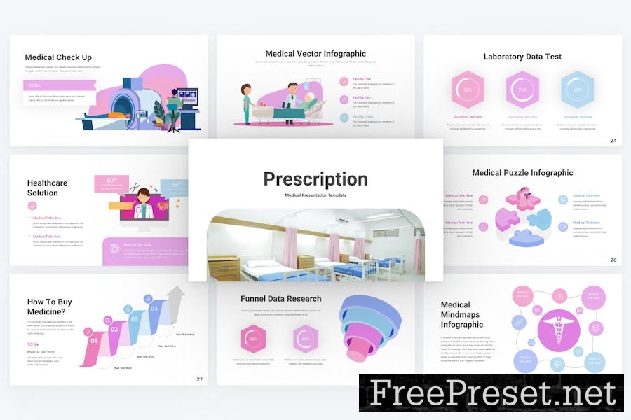 Prescription Medical Google Slides Template B2CD9XP