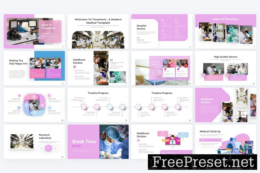 Prescription Medical Google Slides Template B2CD9XP