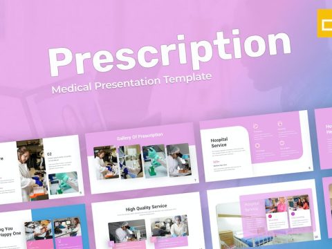 Prescription Medical Google Slides Template B2CD9XP