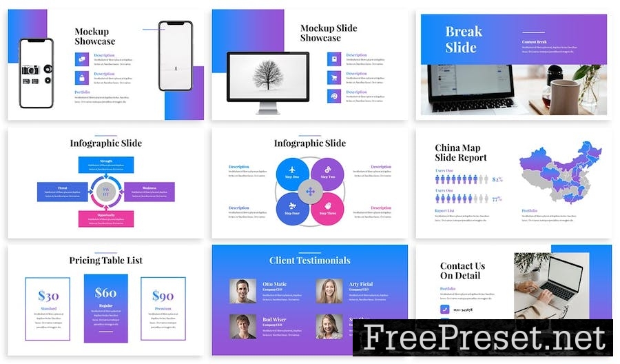 Presto - Business Google Slide Template FDNKSB6