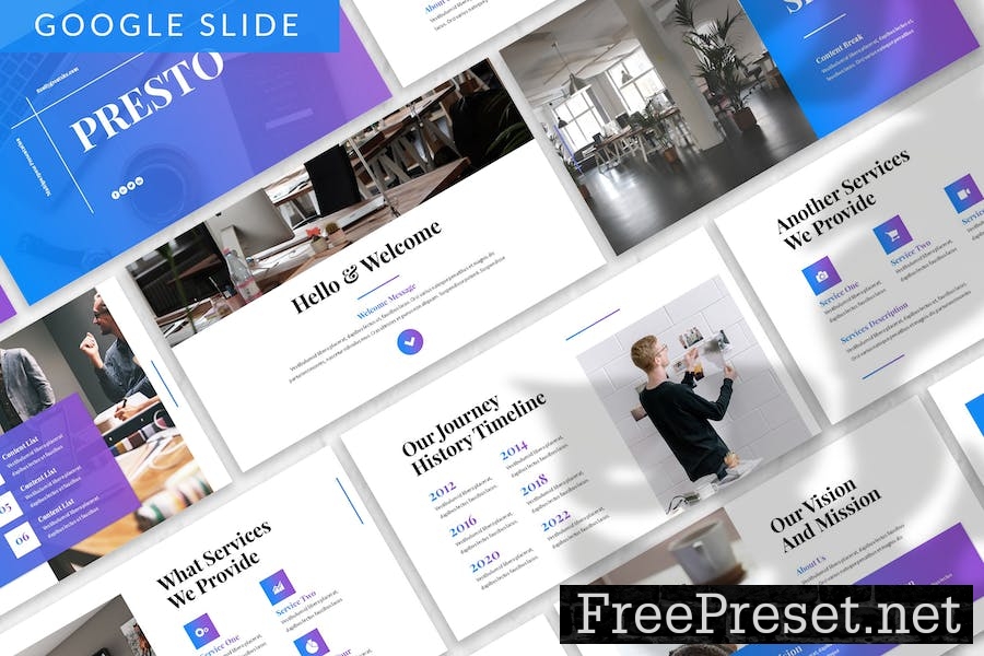 Presto - Business Google Slide Template FDNKSB6