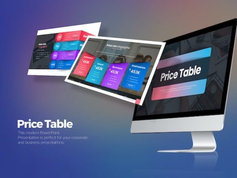 Price Table Google Slides Templates  BVJQ258