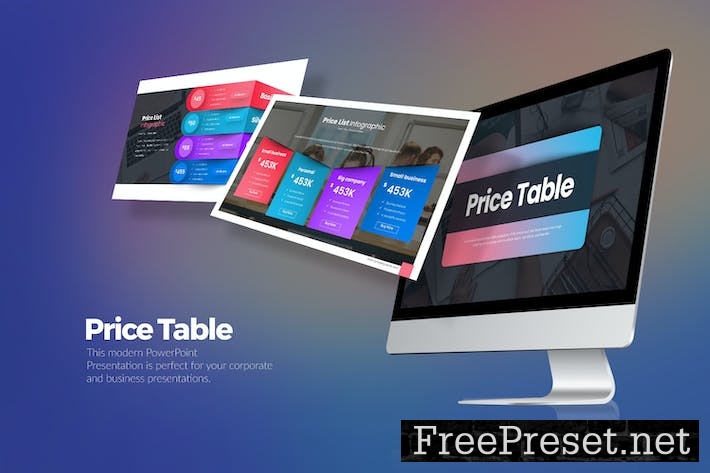 Price Table Google Slides Templates  BVJQ258