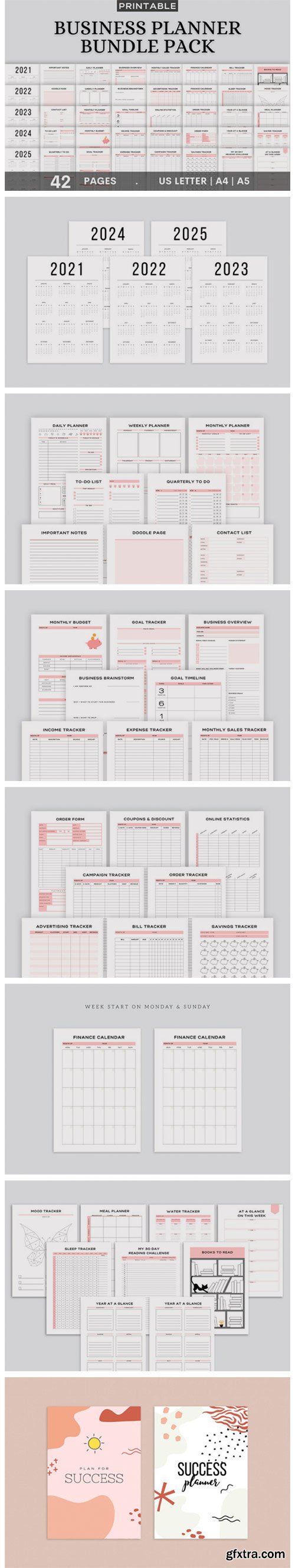 Printable Business Planner Bundle Pack 10706398