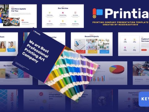 Printia - Printing Company Keynote Template VJN2L9P