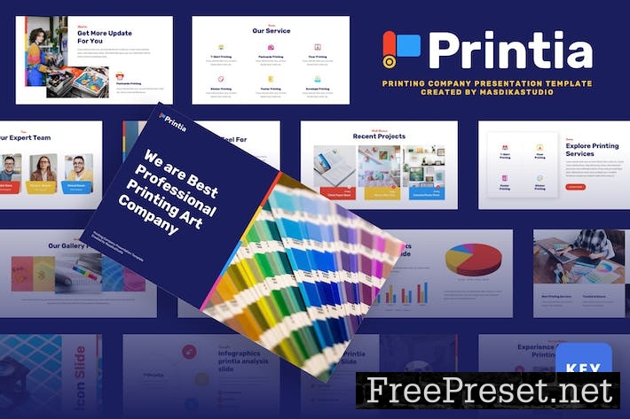 Printia - Printing Company Keynote Template VJN2L9P