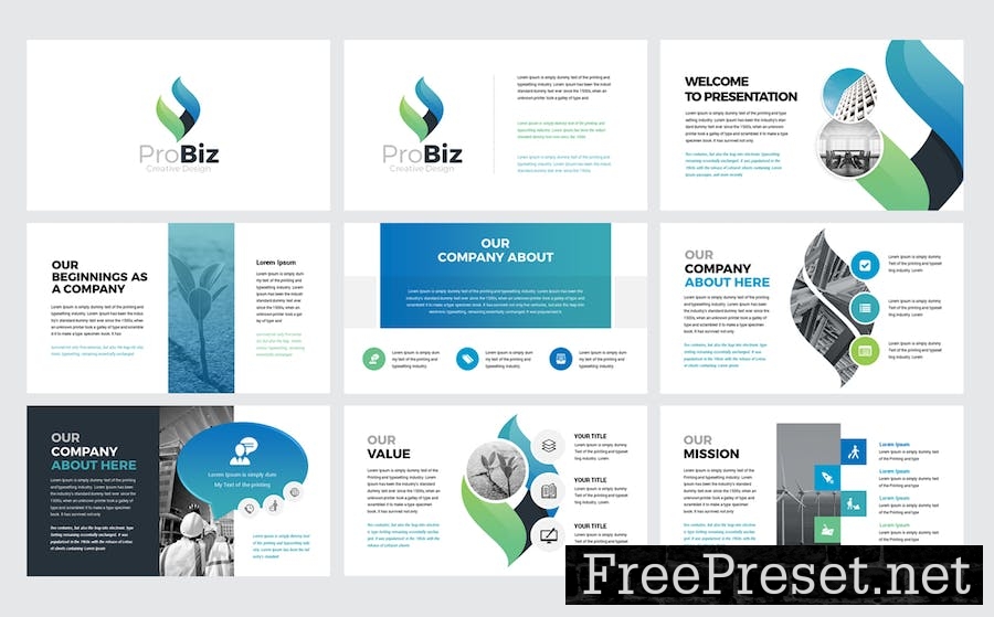 Probiz Business Presentation Google Slides K876PJT