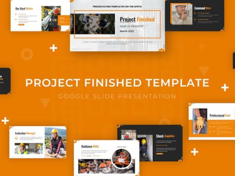 Project Finished - Google Slides Template GUBAJBK