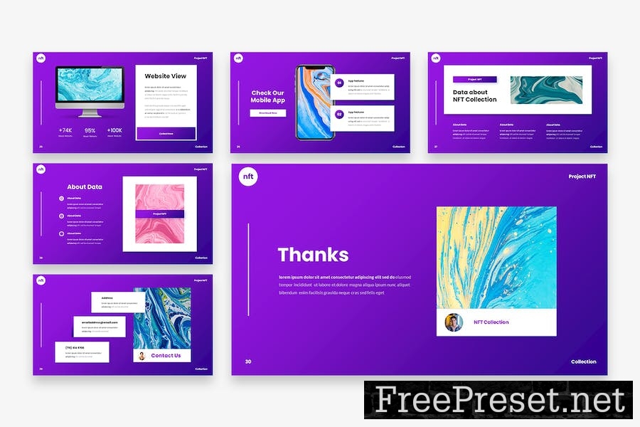Project NFT - Creative Google Slides Template XKUZEQ9