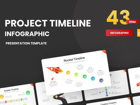 Project Timeline Gradient 2 Google Slide Template 7MJQ6AN