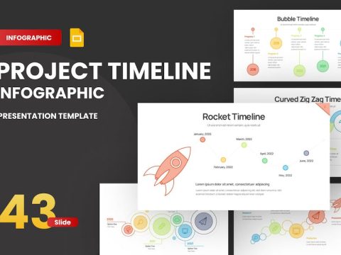 Project Timeline Line 1 Google Slides Template 8WMK9DB