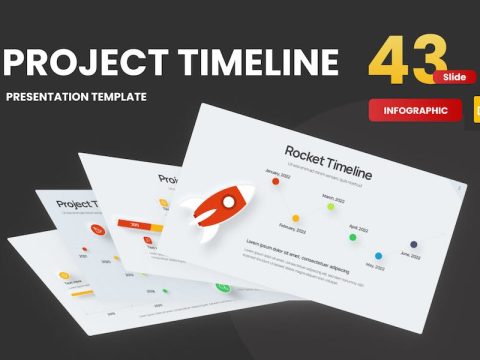 Project Timeline Neumorph Google Slides Template GH6CT39