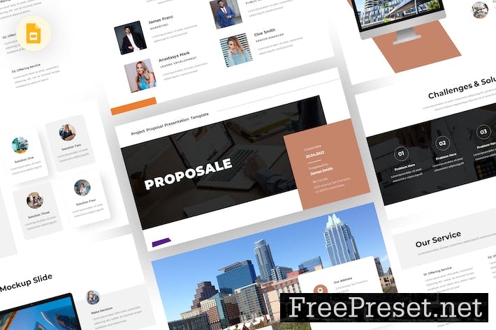 Proposale - Project Proposal Google Slide Template Y4TW7L3