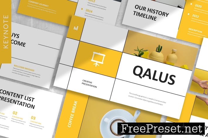 Qalus - Business Keynote Template TD2H3WJ