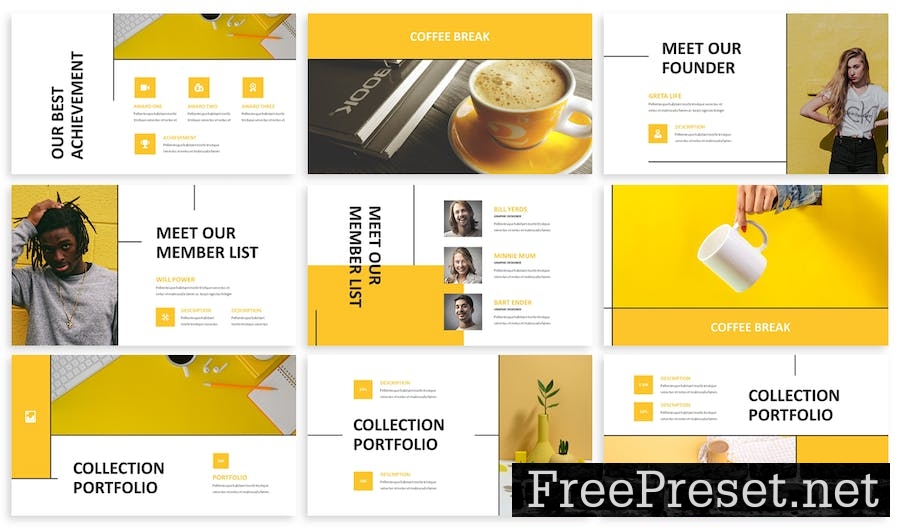 Qalus - Business Powerpoint Template Z2R78XZ