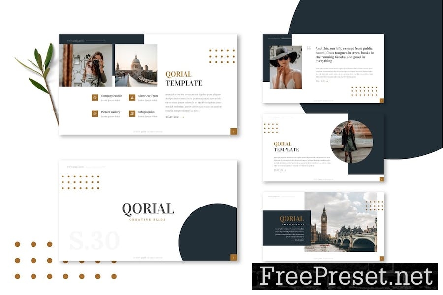 Qorial - Google Slide Template S8HJJTY