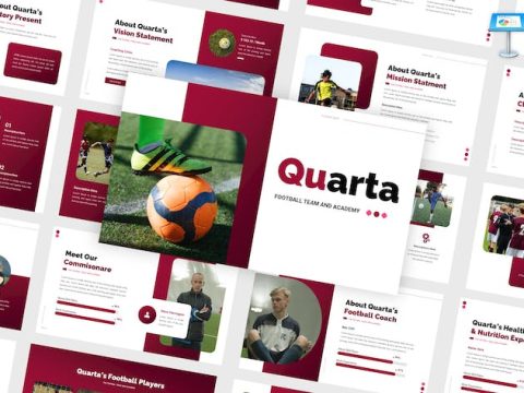 Quarta - Footbal Sport Keynote Template 5VAGG9L