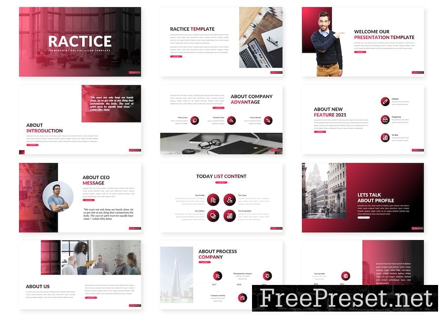 Ractice - Business Google Slides Template BZ78E8H