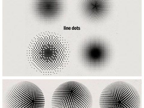 Radial Halftone Gradients Collection 8050973