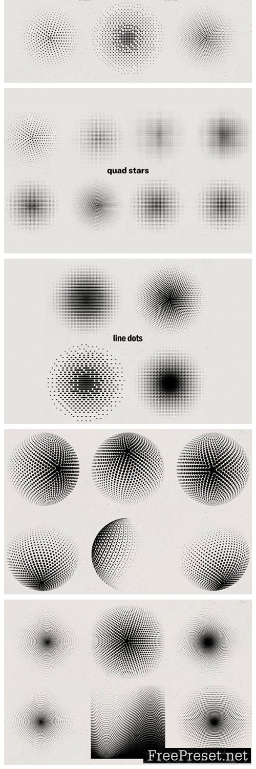 Radial Halftone Gradients Collection 8050973