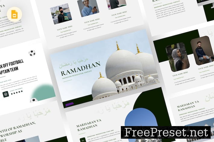 Ramadhan - Ramadhan Google Slides Template U2N8HPG