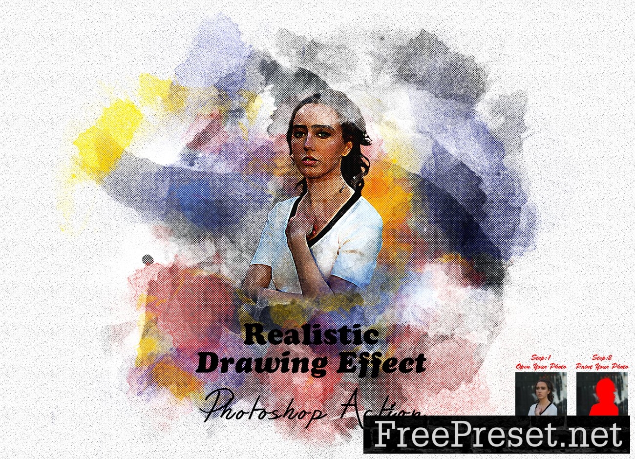 Realistic Drawing Effect PS Action 10192690