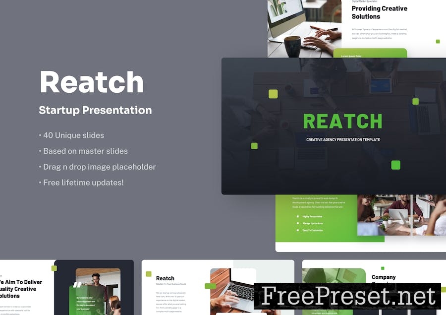 Reatch - CreativeAgency Google Slides Presentation M35A837