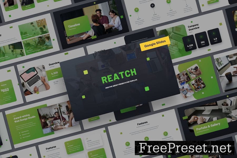 Reatch - CreativeAgency Google Slides Presentation M35A837