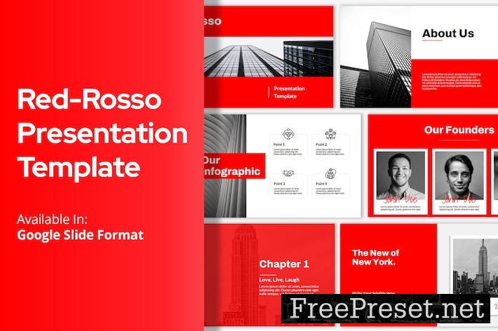 Red Rosso Presentation Template