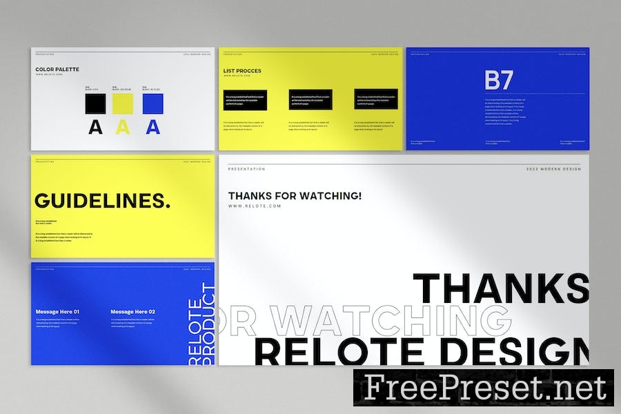 Relote - Brand Guideline Keynote Template GSYS6WZ