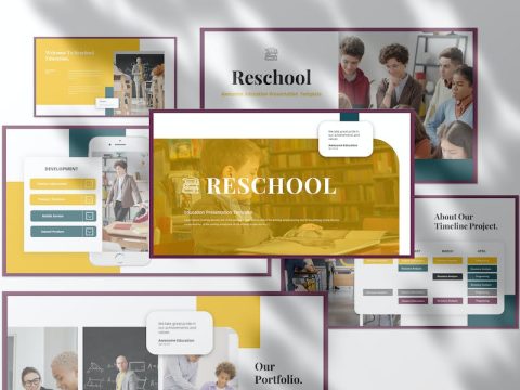 Reschool - Education Presentation Google Slide H6N282J