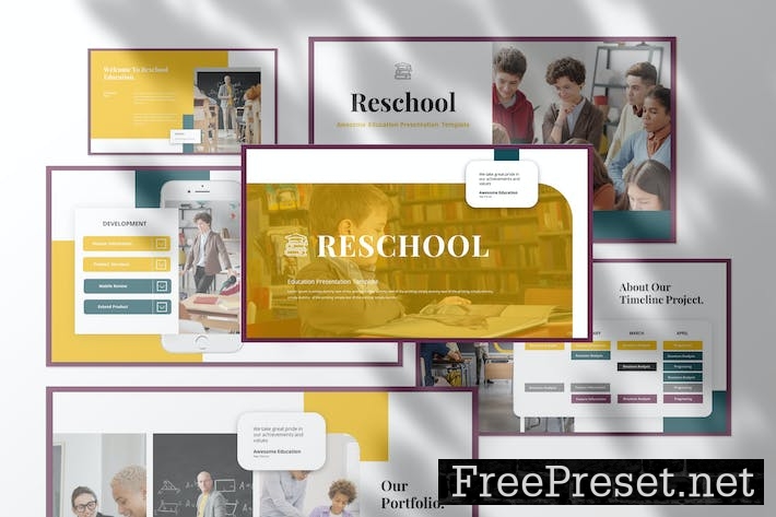 Reschool - Education Presentation Keynote Template DJSM8HJ